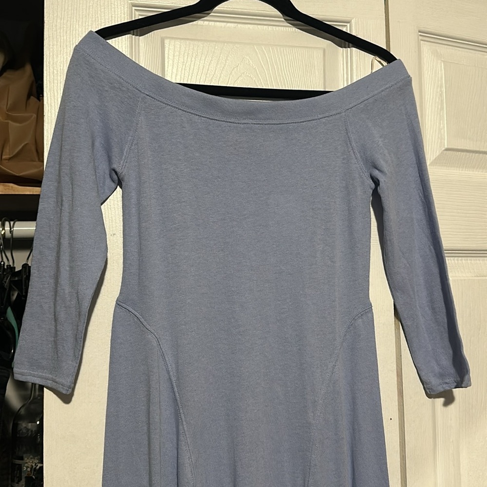 NWT Free People Carrie Midi Dress in “Blue Heron” - Picture 3 of 9